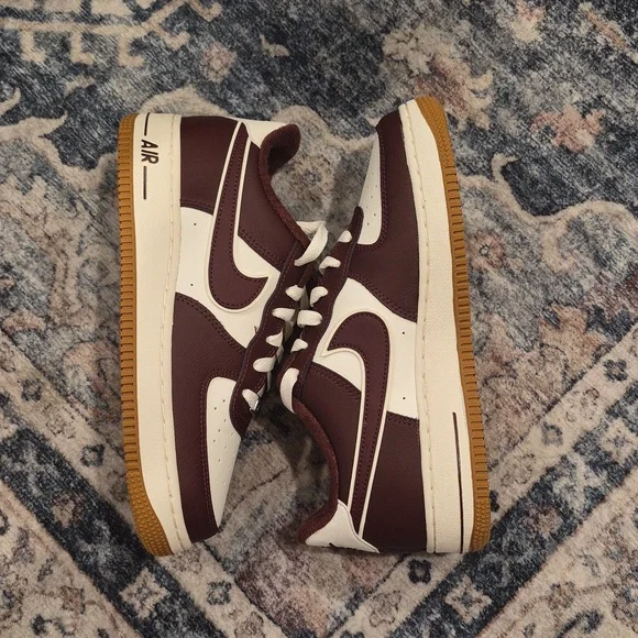 Nike Air Force 1 LV8 (GS) Sail/Night Maroon, 5.5/6 Youth, 7/7.5 Women's - Picture 5 of 16